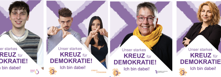 Gesichter Demokratiekampagne - Wir sind dabei!